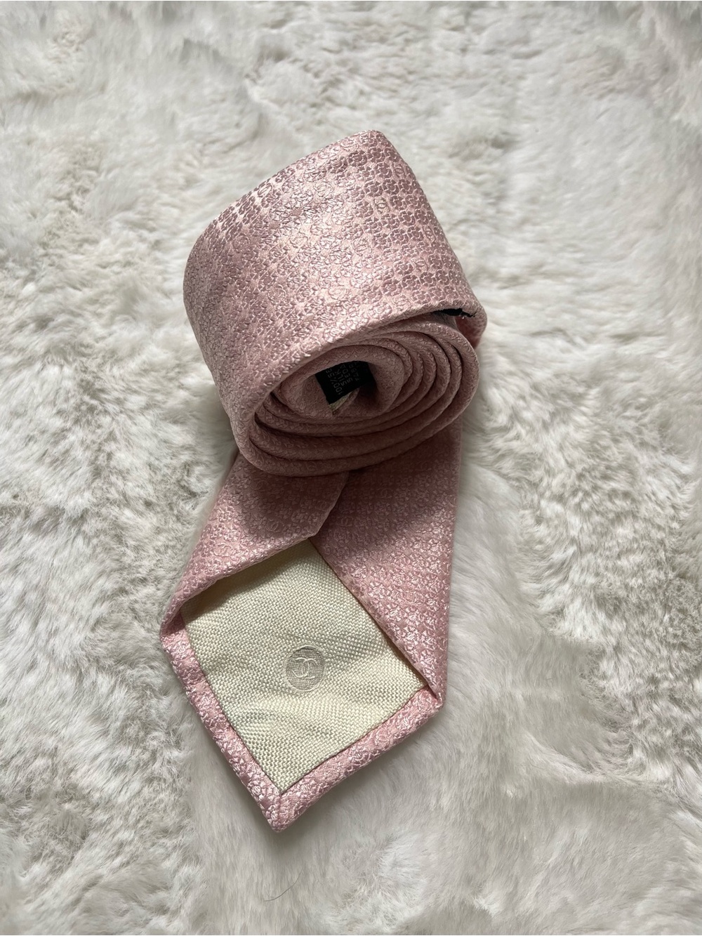 CHANEL  Cherry Blossom Pink Necktie